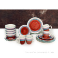 абедзенны набор Pocelian сямейны набор посуду з ручной роспісам